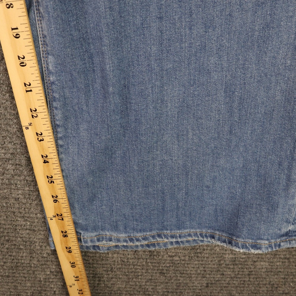 American Eagle Baggy Wide Leg Jeans Womens 12 Super High Rise Stretch Denim - Picture 8 of 11